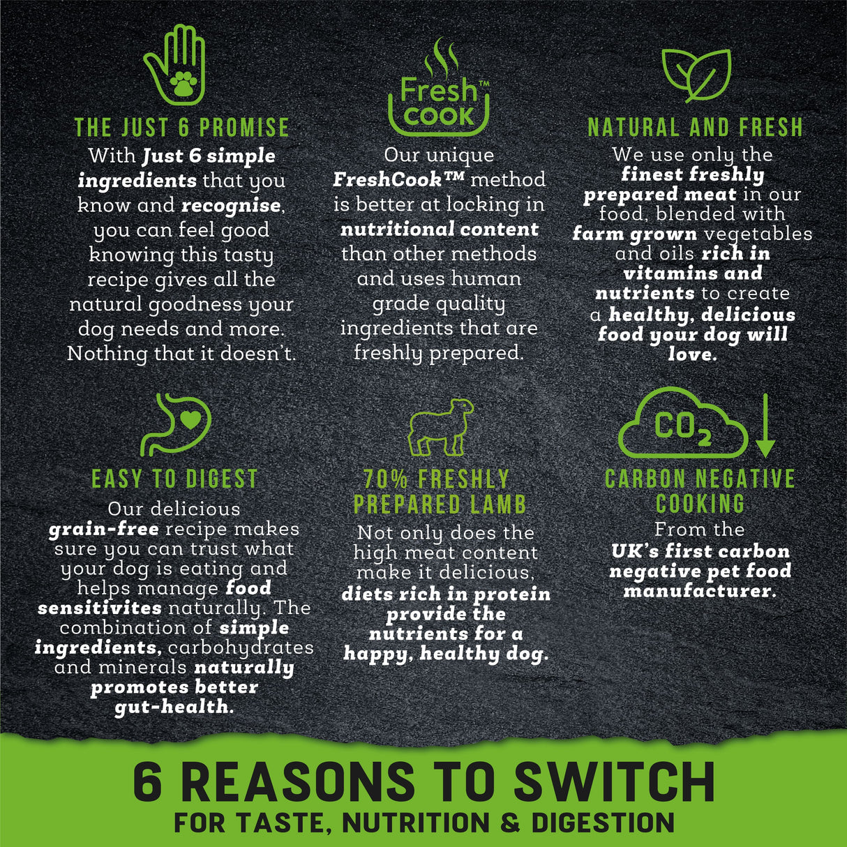 Harringtons Just 6 Lamb with Veg & Gravy Grain-Free Wet Dog Food - 8 x 380g