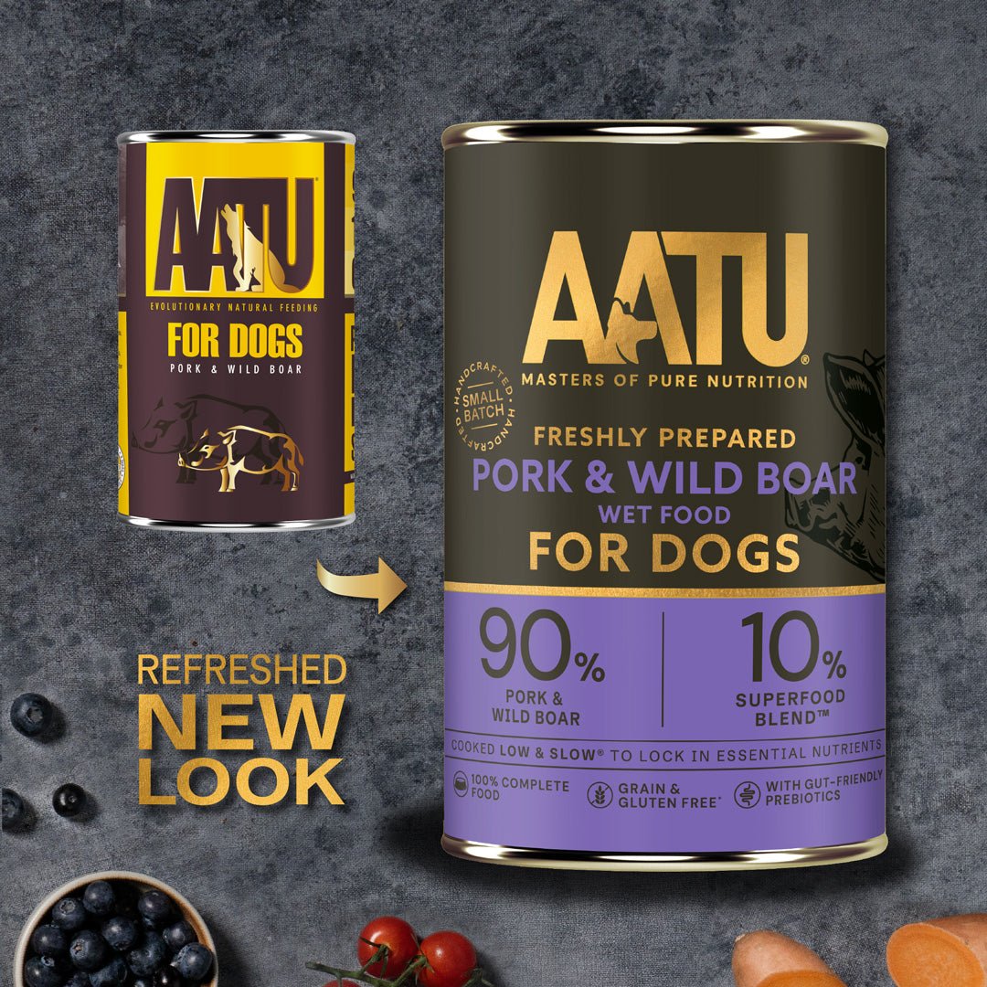 AATU Pork & Wild Boar Wet Dog Food, AATU, 6*400g