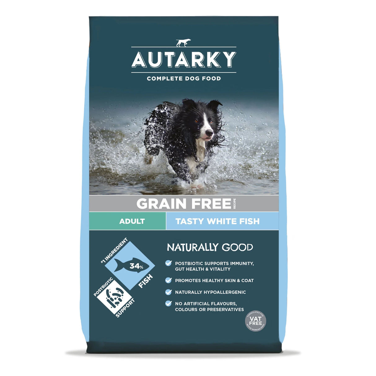 Autarky Adult White Fish Grain Free Dog Food, Autarky, 12 kg