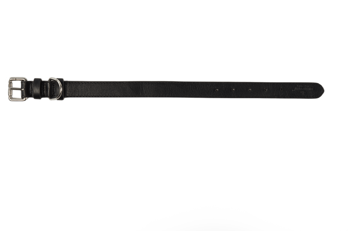 Baker & Bray Black Eco Friendly Leather Dog Collar, Baker & Bray, XS