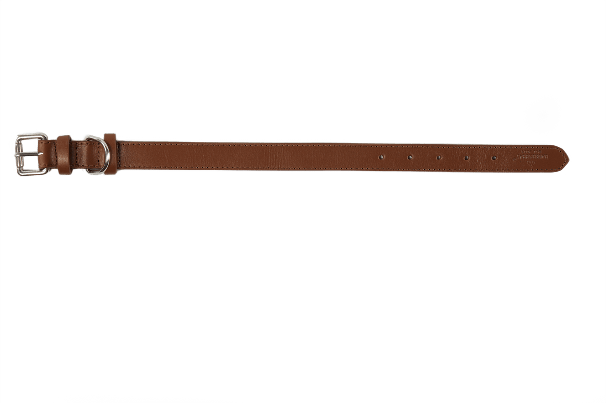 Baker & Bray Brown Eco Friendly Leather Dog Collar, Baker & Bray, XS