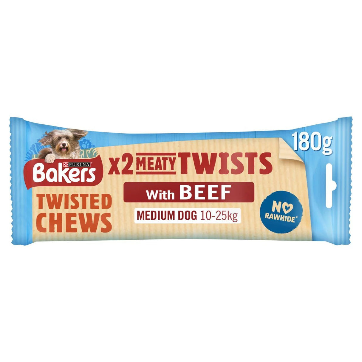 Bakers Meaty Twists Beef Dog Chews - 10 Pack, Bakers,