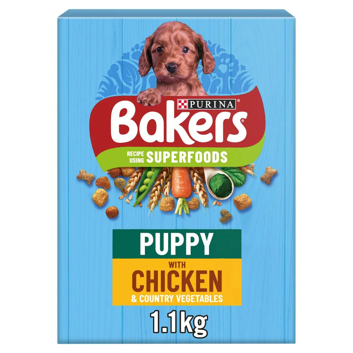 Bakers Puppy Chicken with Veg Dry Dog Food, Bakers, 5 x 1.1kg