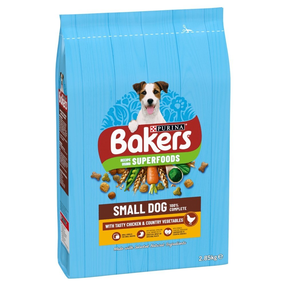 Bakers Small Dog Dry Food with Chicken & Veg, Bakers, 2.85 kg