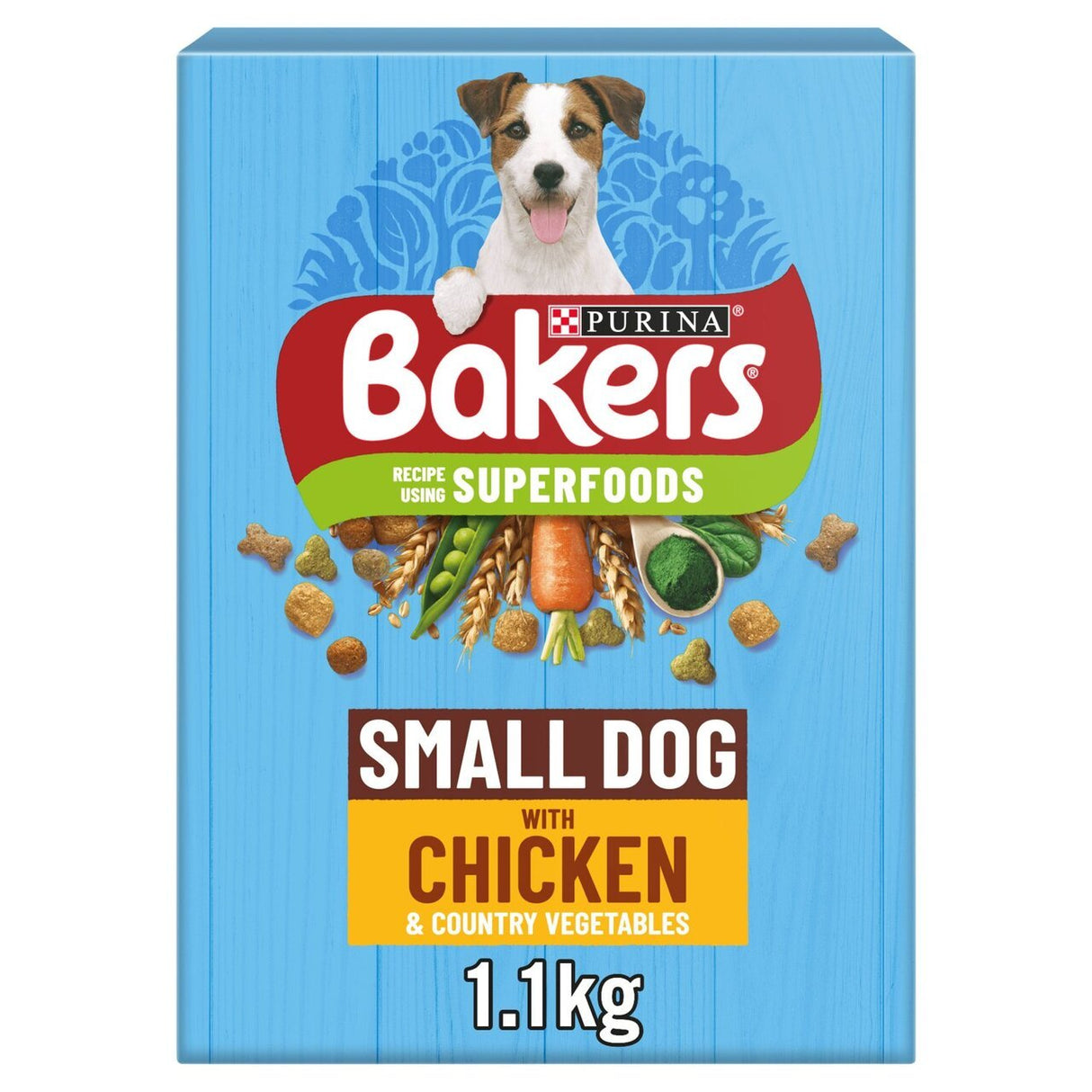 Bakers Small Dog Dry Food with Chicken & Veg, Bakers, 5x1.1kg
