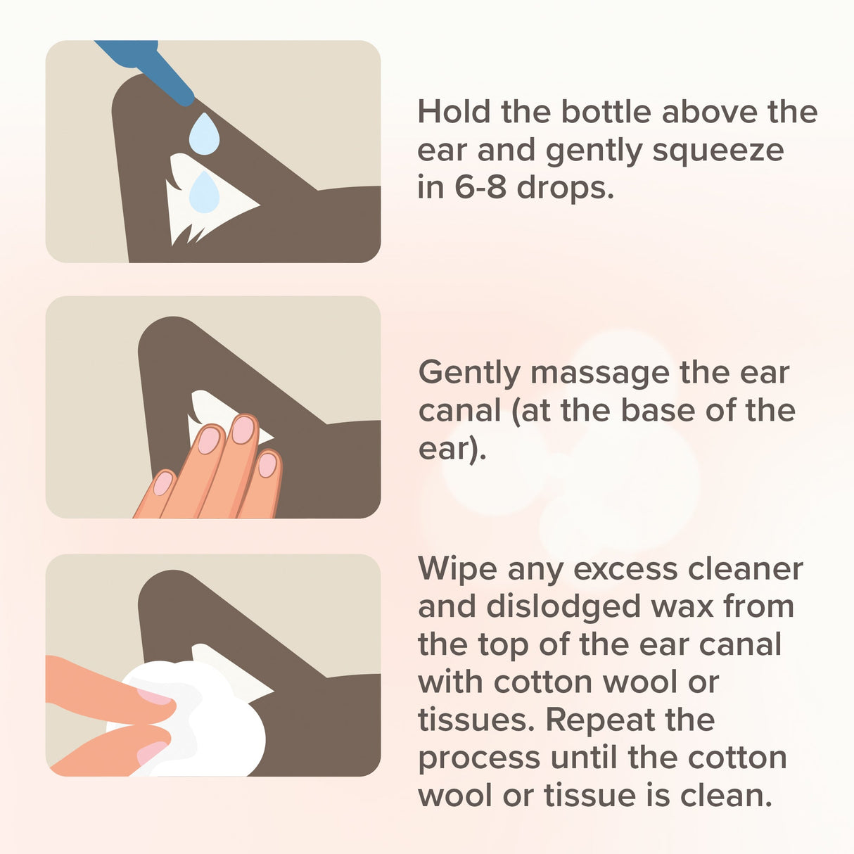 Beaphar Ear Cleaner for Cats & Dogs - 3 x 50ml, Beaphar,