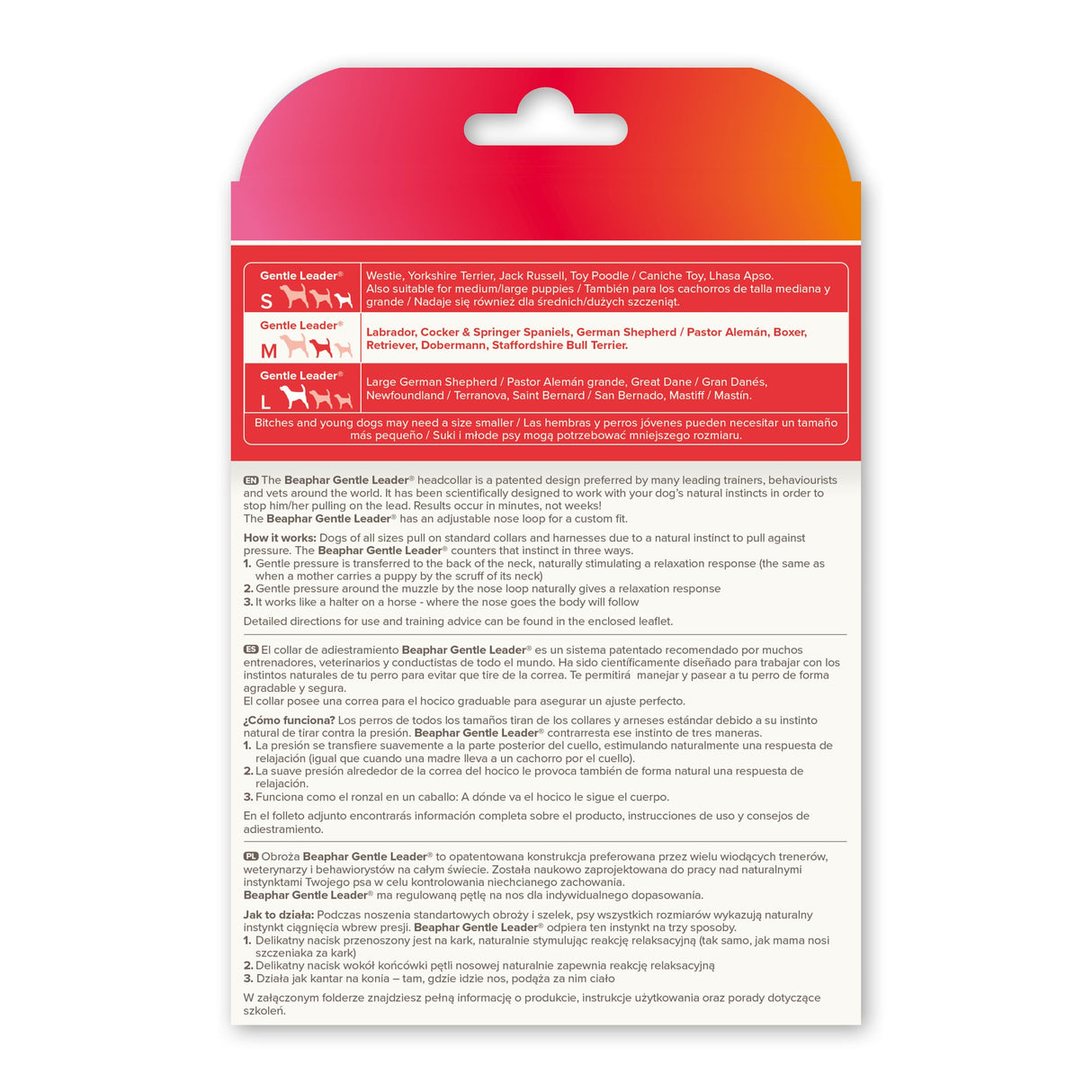 Beaphar Gentle Leader Black Head Collar for Medium Dogs, Beaphar,