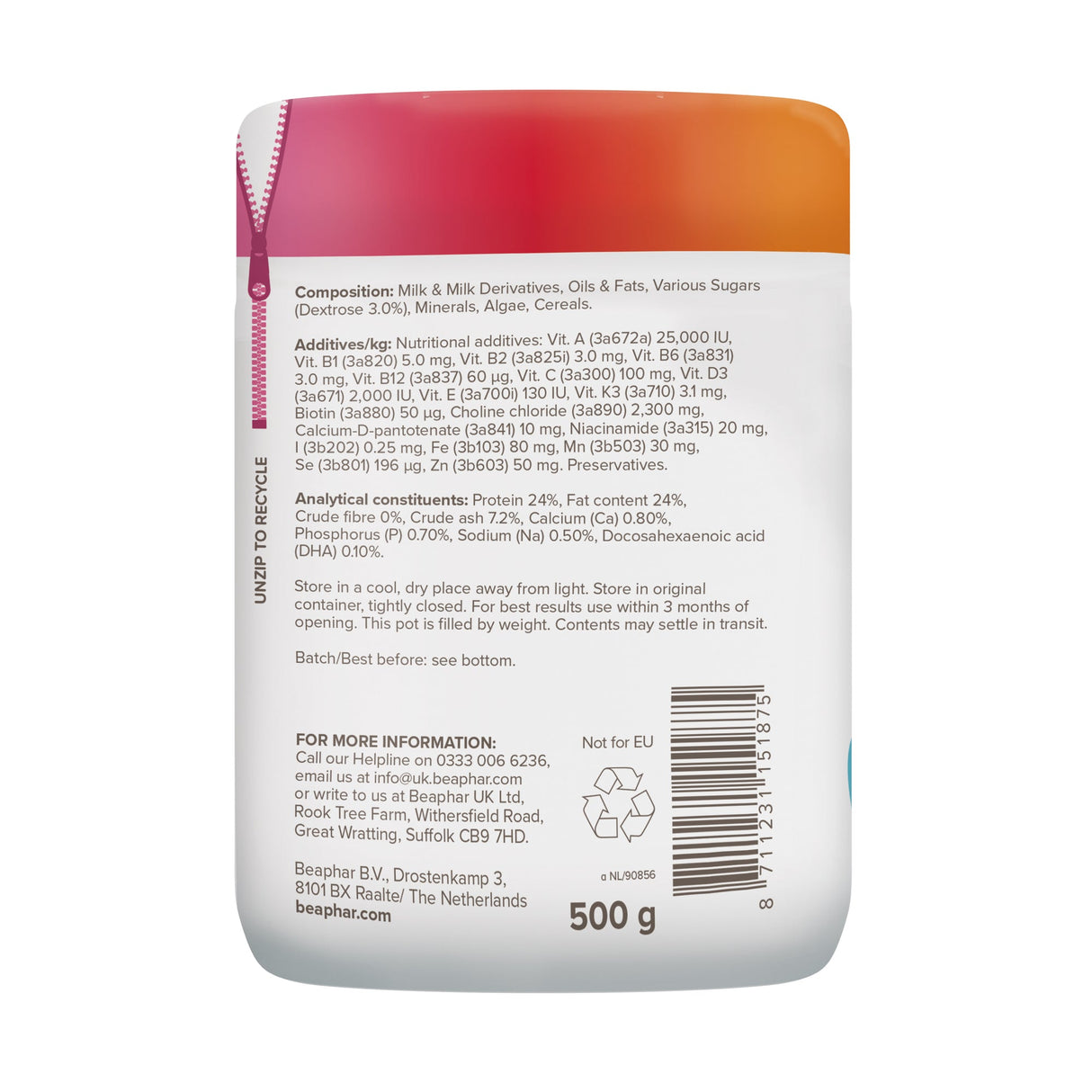 Beaphar Lactol Milk Replacer for Puppies, Beaphar, 2 kg