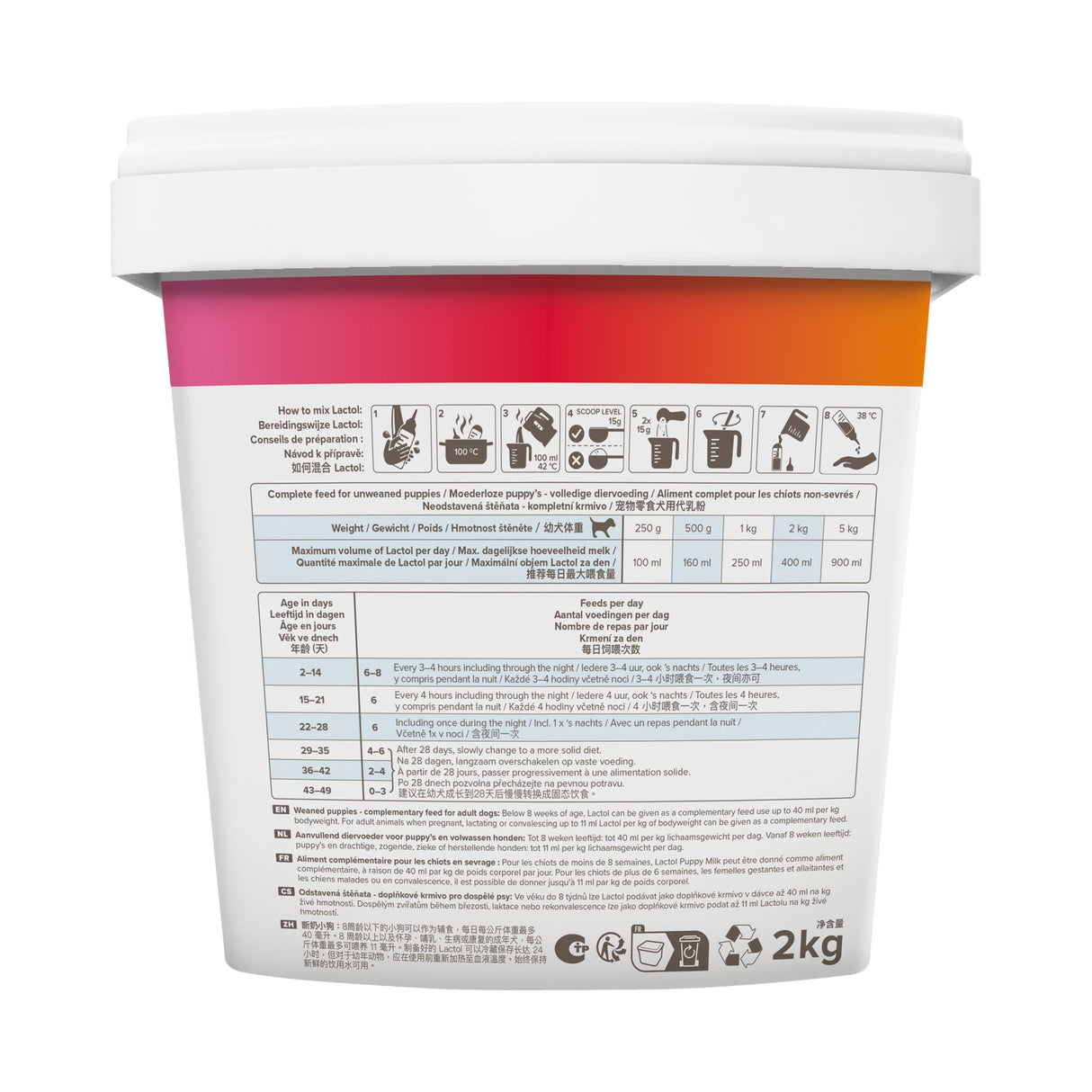 Beaphar Lactol Milk Replacer for Puppies, Beaphar, 2 kg