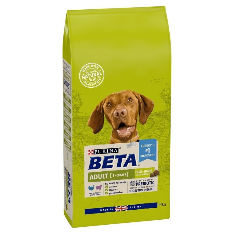 BETA Adult Turkey & Lamb Dry Dog Food - 14 kg, PURINA BETA,