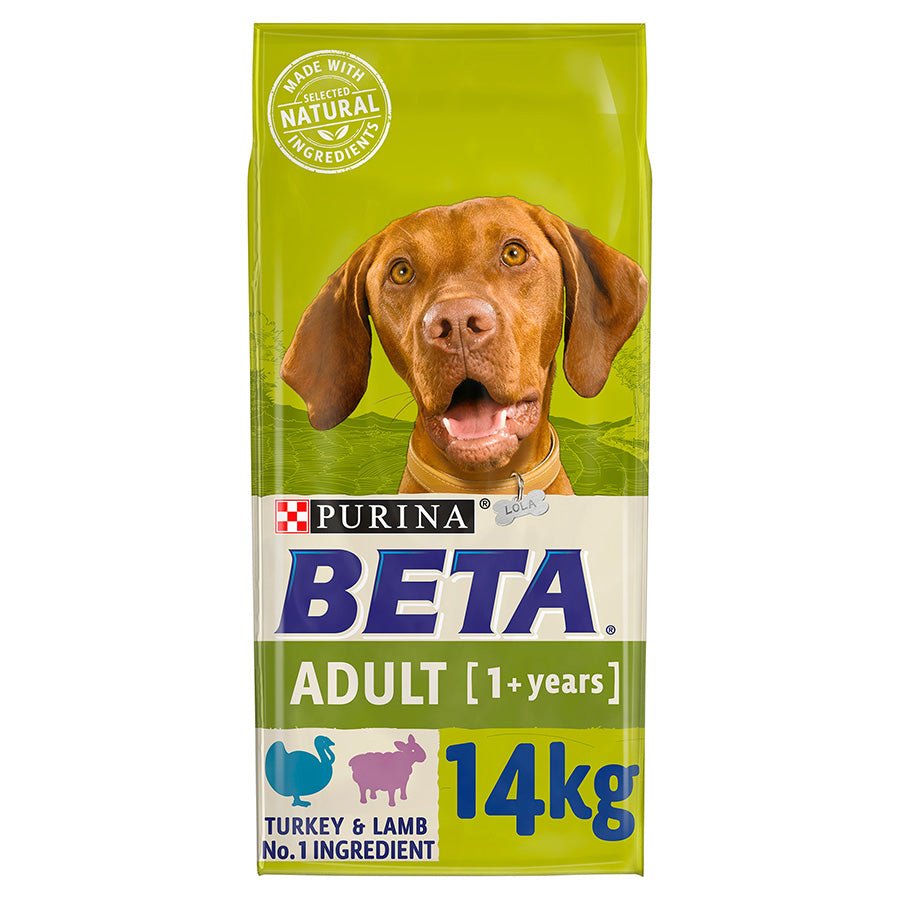 BETA Adult Turkey & Lamb Dry Dog Food, PURINA BETA, 14 kg