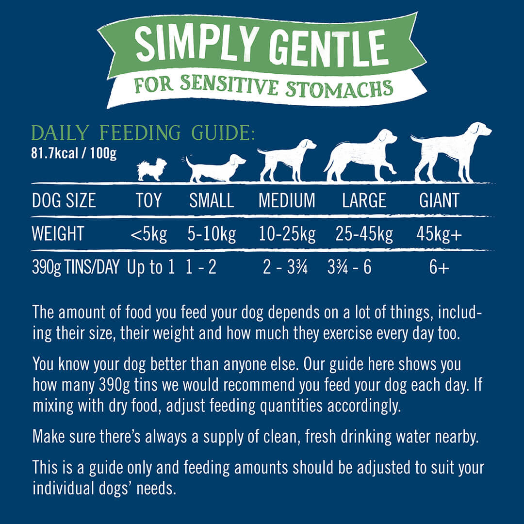 Butcher's Wholegrain Simply Gentle Wet Dog Food Tins, Butcher's, 18 x 390g