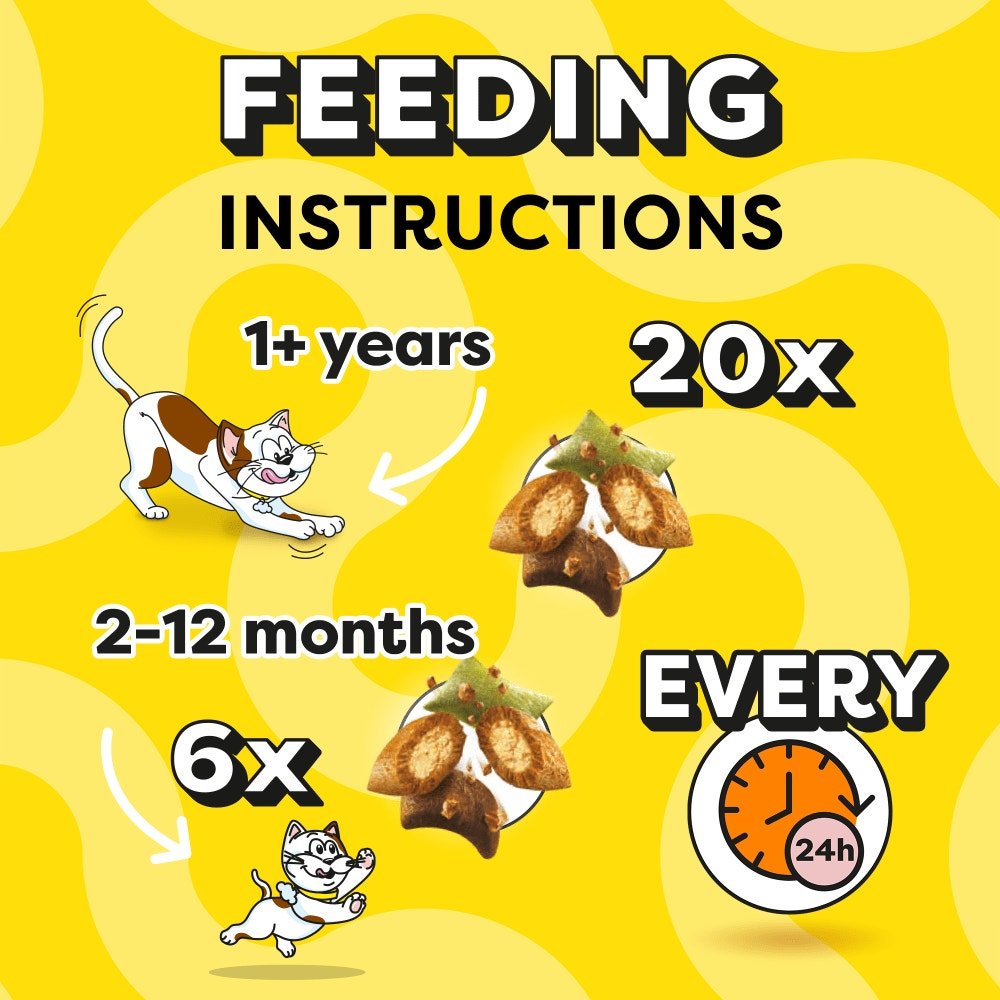 Dreamies Shakeups Rockin Roost Multivitamins Cat Treats Poultry & Catnip, Dreamies, 8 x 55g