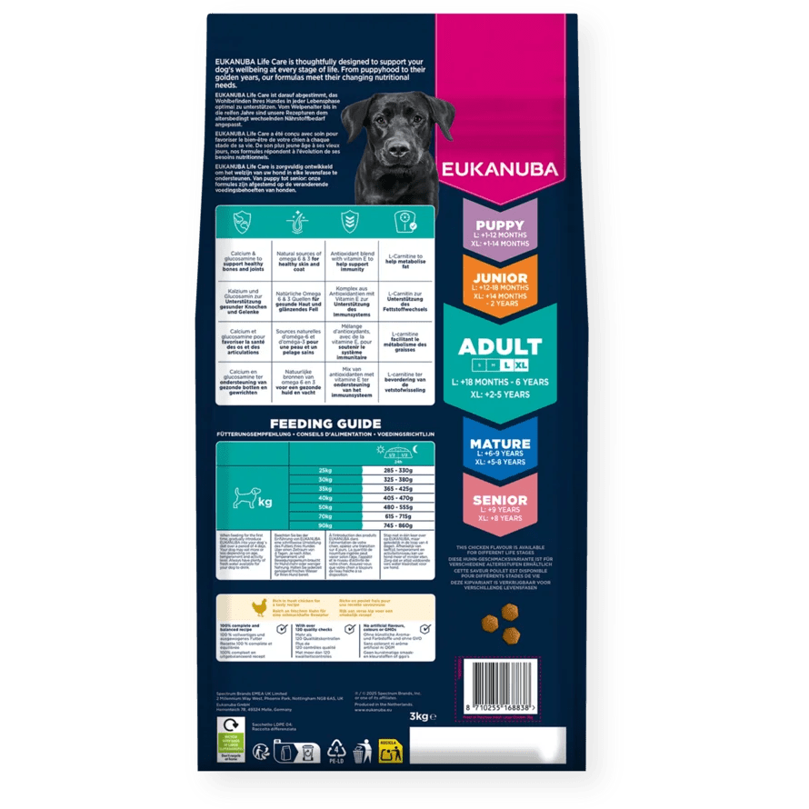 Eukanuba Adult Large Breed Fresh Chicken Dry Dog Food, Eukanuba, 12 kg