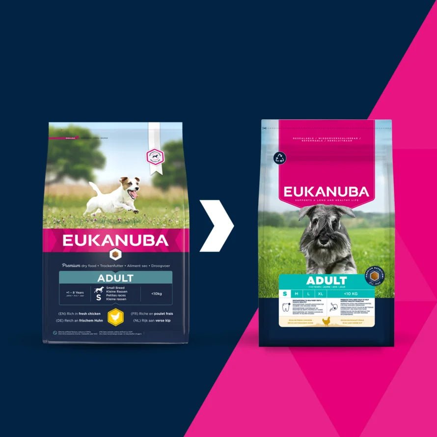 Eukanuba Adult Small Breed Fresh Chicken Dry Dog Food, Eukanuba, 3 x 3 kg