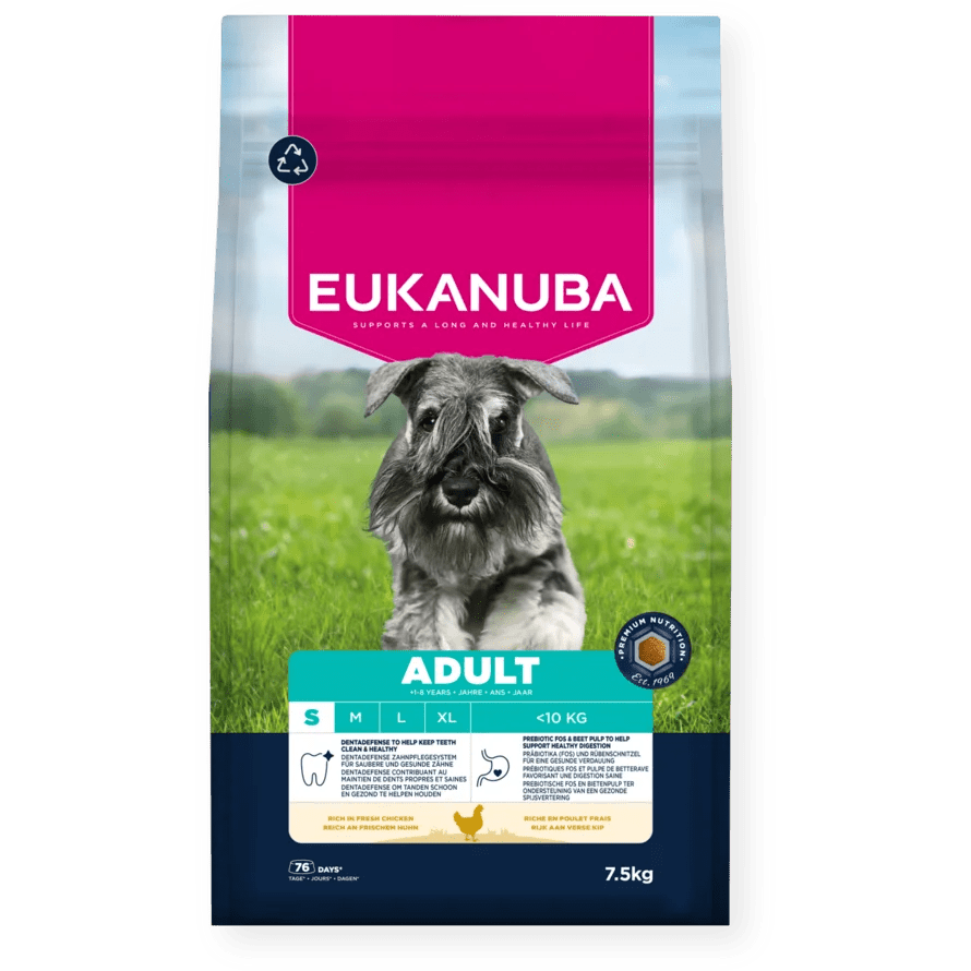 Eukanuba Adult Small Breed Fresh Chicken Dry Dog Food, Eukanuba, 7.5 kg