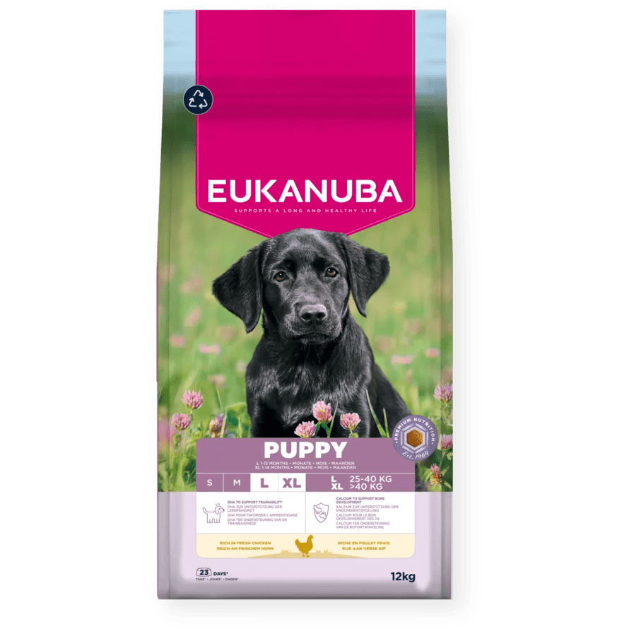 Eukanuba Puppy Large Breed Fresh Chicken Dry Dog Food, Eukanuba, 12 kg