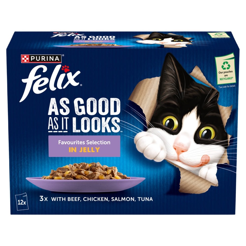 Felix As Good As It Looks Favourites in Jelly Wet Cat Food, Felix, 48 x 85g