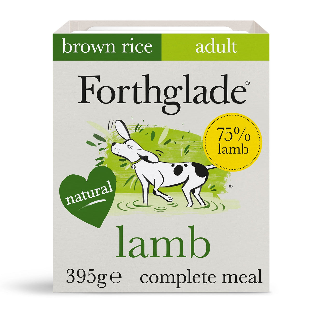 Forthglade Adult Dog Complete Lamb with Brown Rice & Veg Wet Dog Food 18x395g, Forthglade,