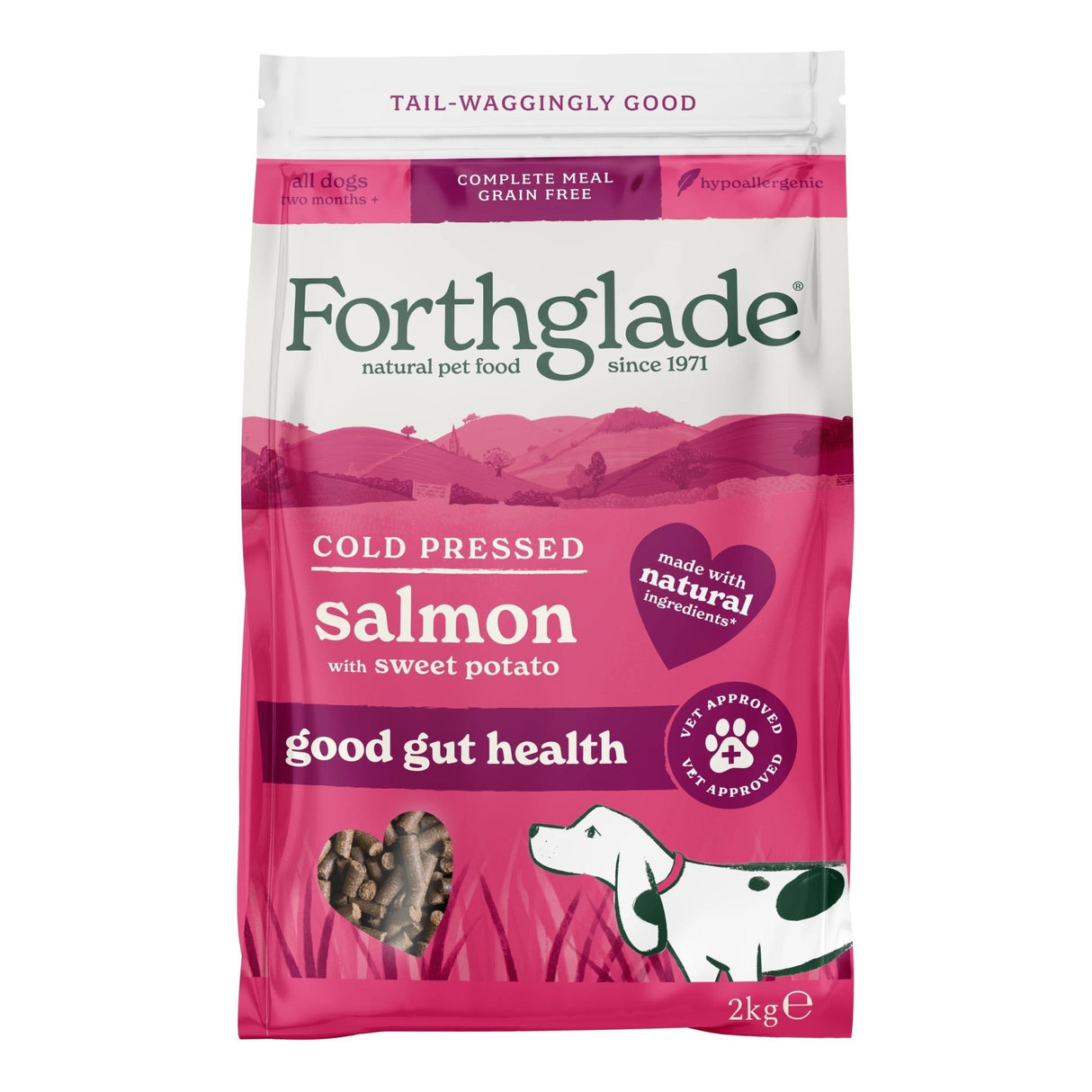 Forthglade Cold Pressed Salmon Grain Free Dry Dog Food, Forthglade, 2 kg