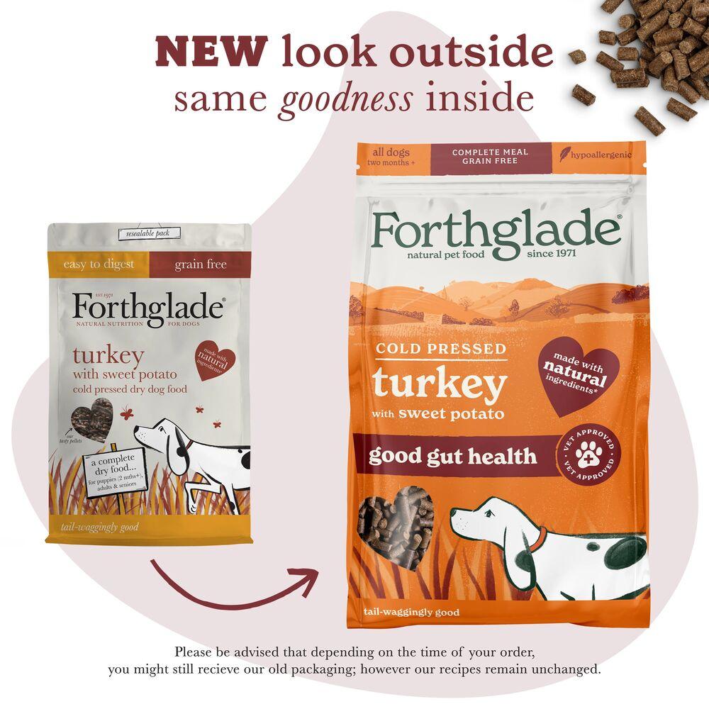 Forthglade Cold Pressed Turkey Grain Free Dry Dog Food, Forthglade, 10 kg