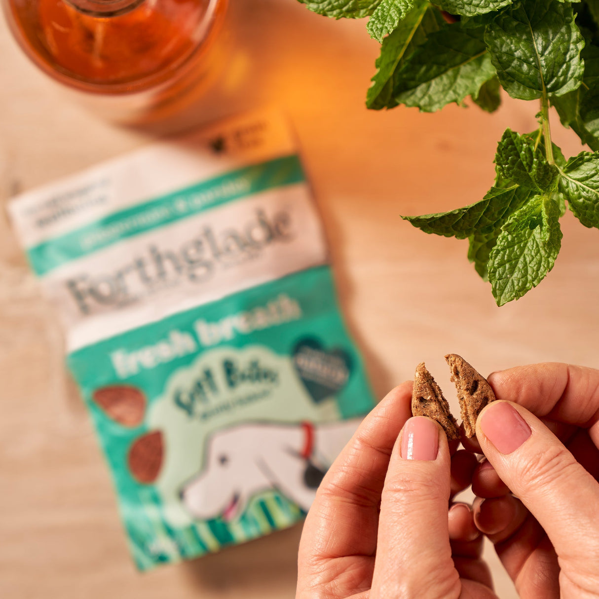 Forthglade Fresh Breath Peppermint & Parsley Dog Treats - 8 x 90g Packs, Forthglade,