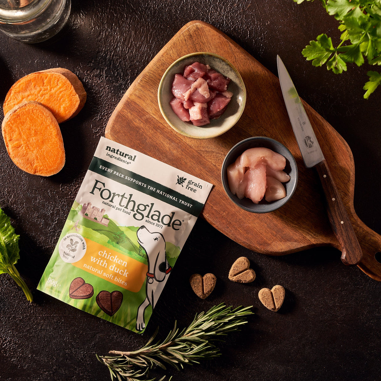 Forthglade National Trust Chicken & Duck Dog Treats - 8 x 90g, Forthglade,