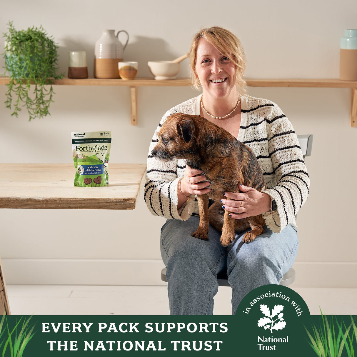 Forthglade National Trust Soft Bites Salmon & Herring Dog Treats - 8 x 90g, Forthglade,