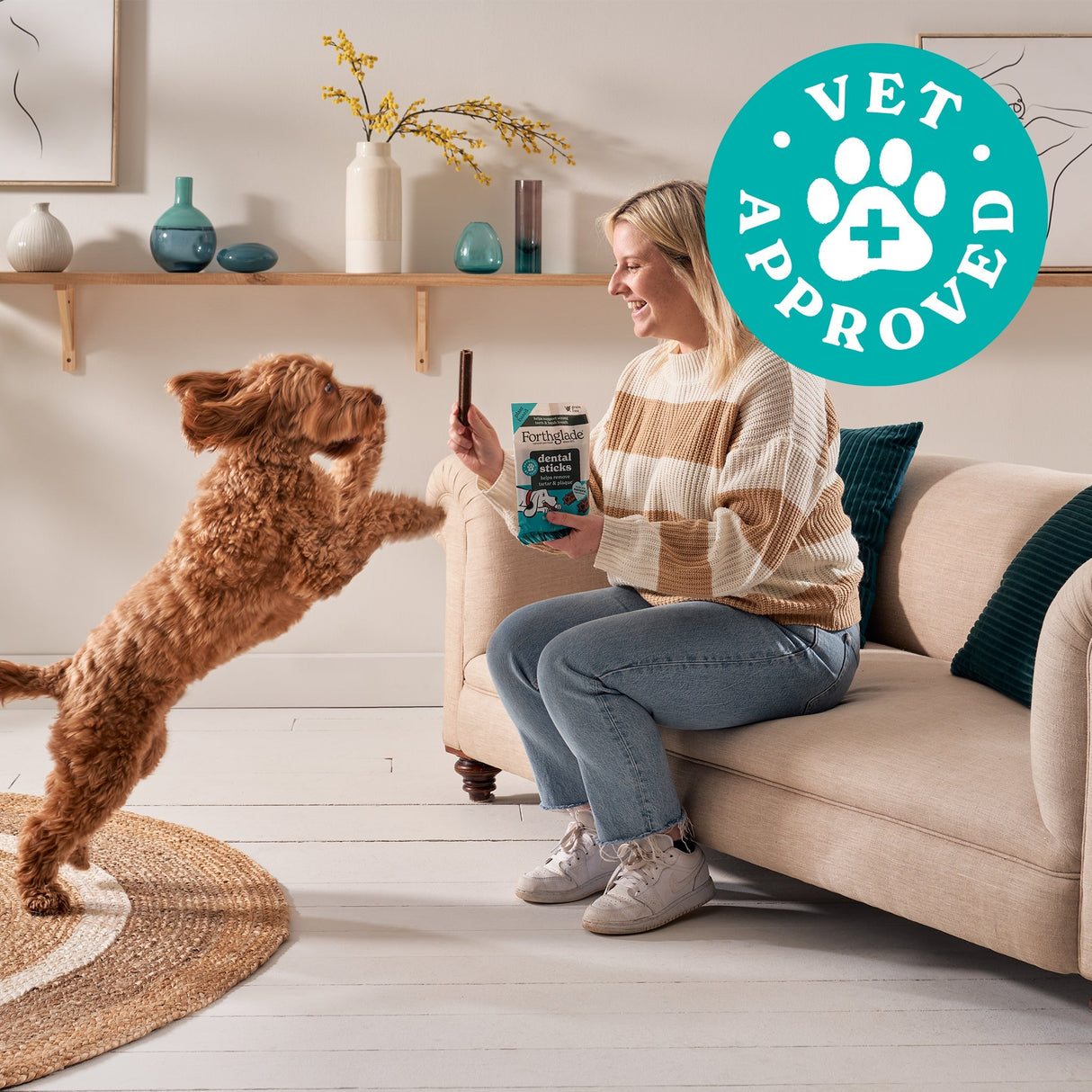 Forthglade Plant Based Dog Dental Sticks - 10 Bags (50 Sticks), Forthglade,