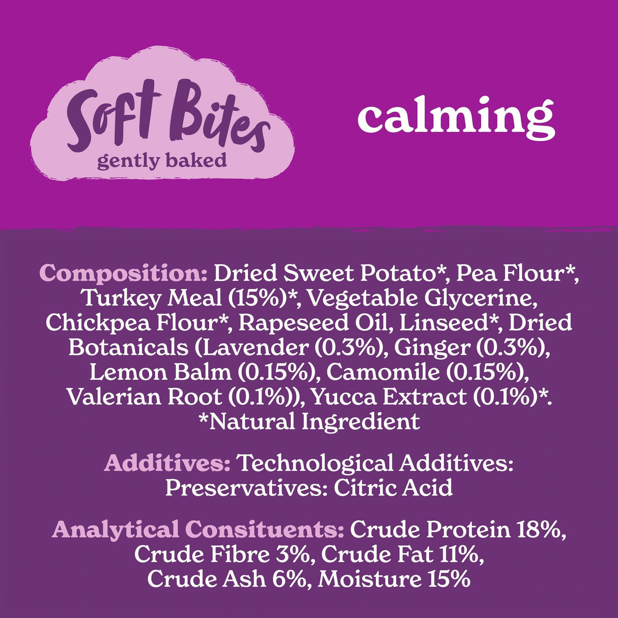 Forthglade Soft Bites Calming Dog Treats With Camomile & Lavender - 8 x 90g, Forthglade,