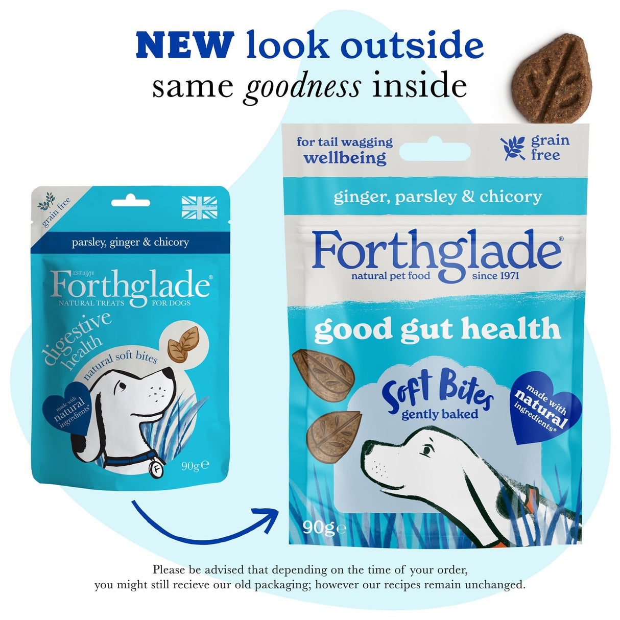 Forthglade Soft Bites Grain Free Digestive Health Treats - 8 x 90g, Forthglade,