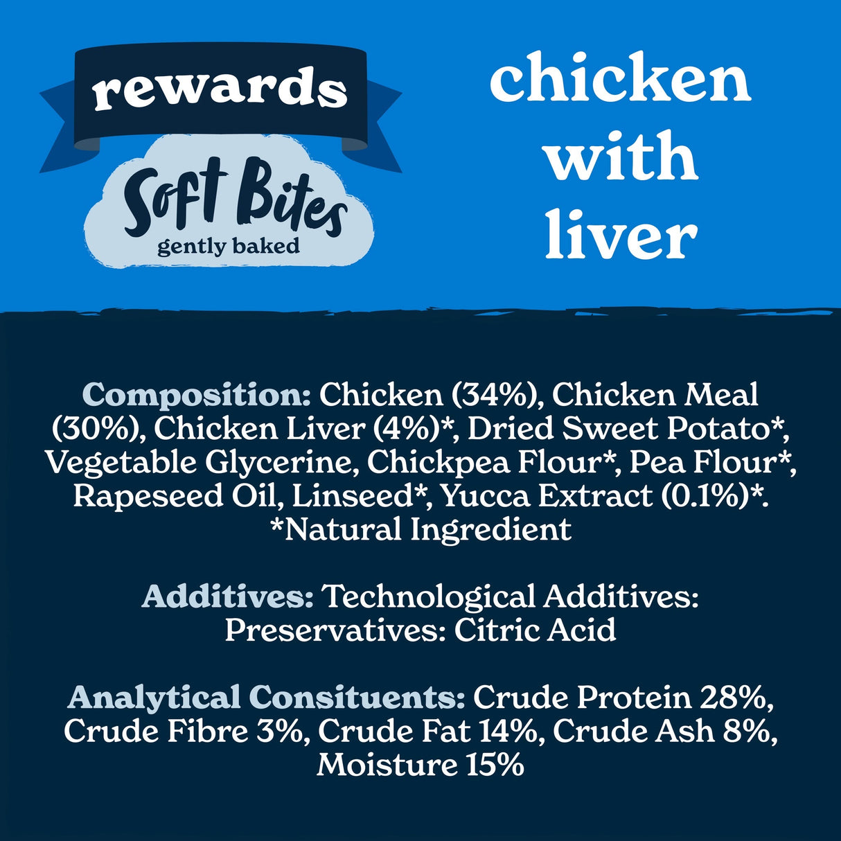 Forthglade Soft Bites Rewards Chicken & Liver Dog Training Treats - 8 x 90g, Forthglade,