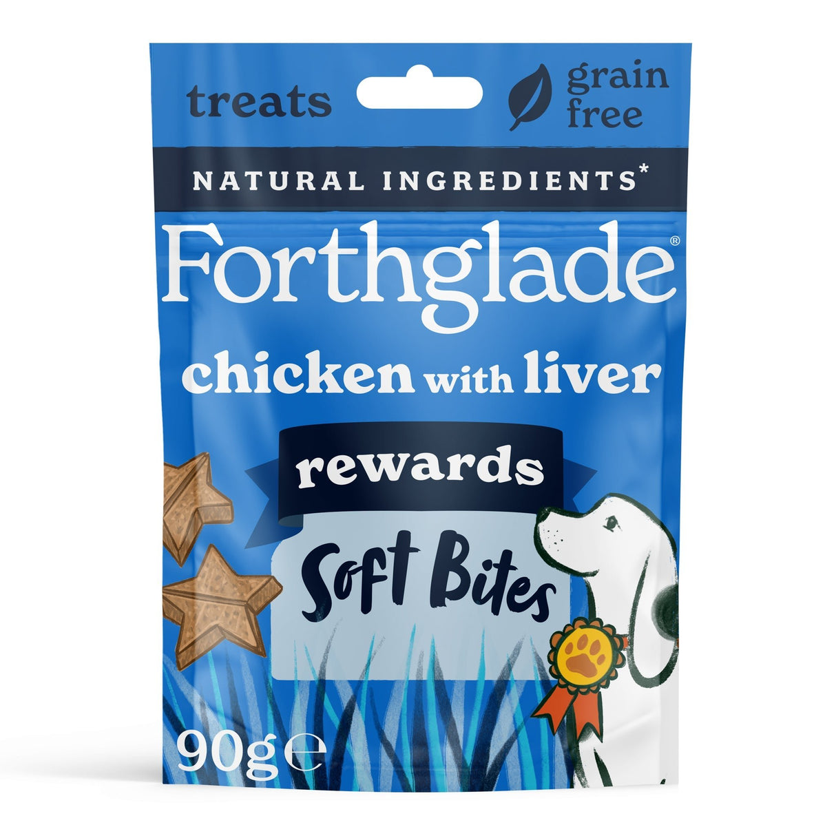 Forthglade Soft Bites Rewards Chicken & Liver Dog Training Treats - 8 x 90g, Forthglade,