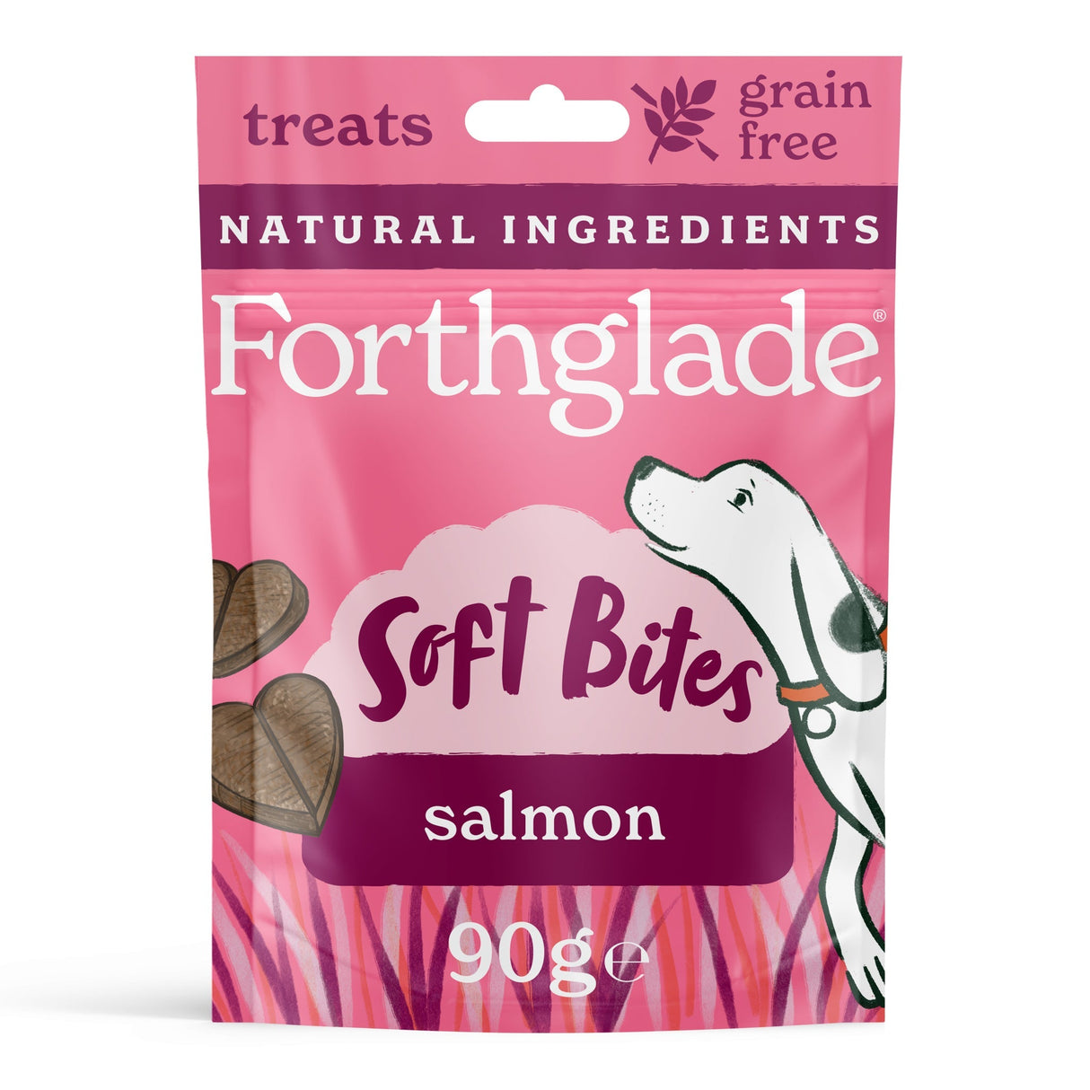 Forthglade Soft Bites Salmon Dog Treats - 8 x 90g, Forthglade,