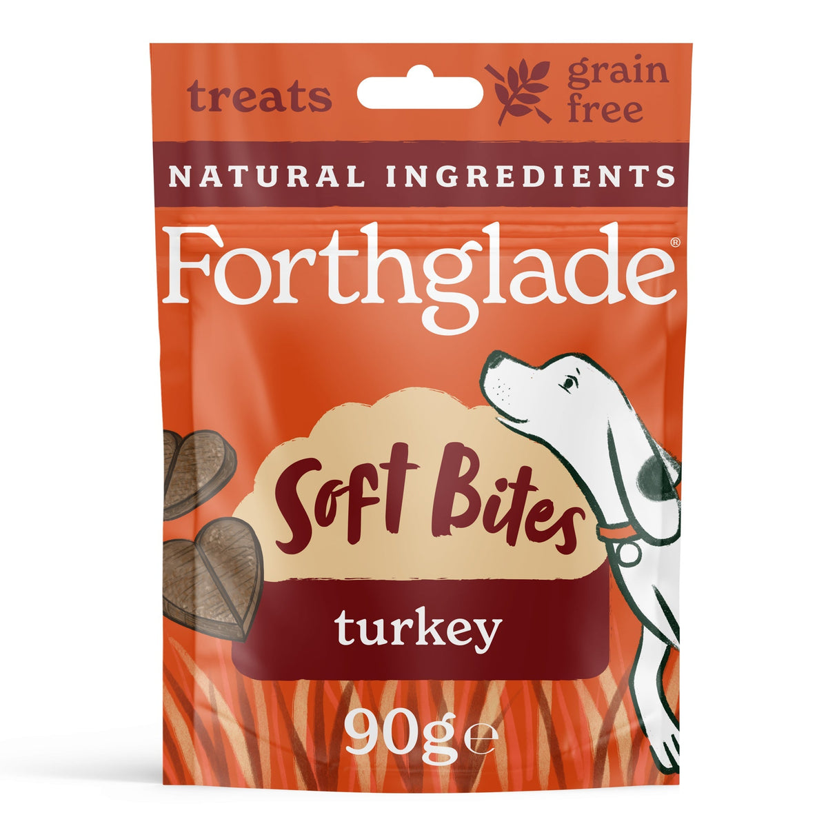 Forthglade Soft Bites Turkey Dog Treats - 8 x 90g, Forthglade,