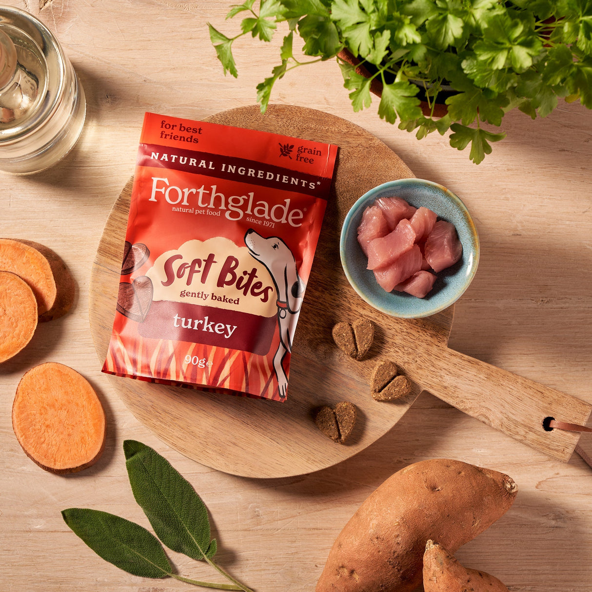 Forthglade Soft Bites Turkey Dog Treats - 8 x 90g, Forthglade,