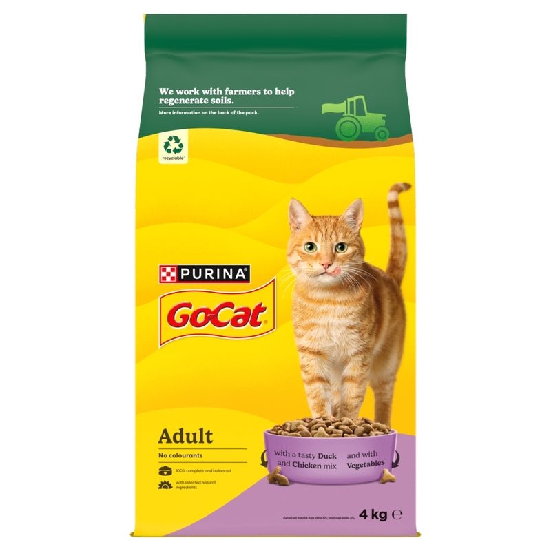 Go - Cat Chicken & Duck Dry Adult Cat Food, Go - Cat, 4 kg