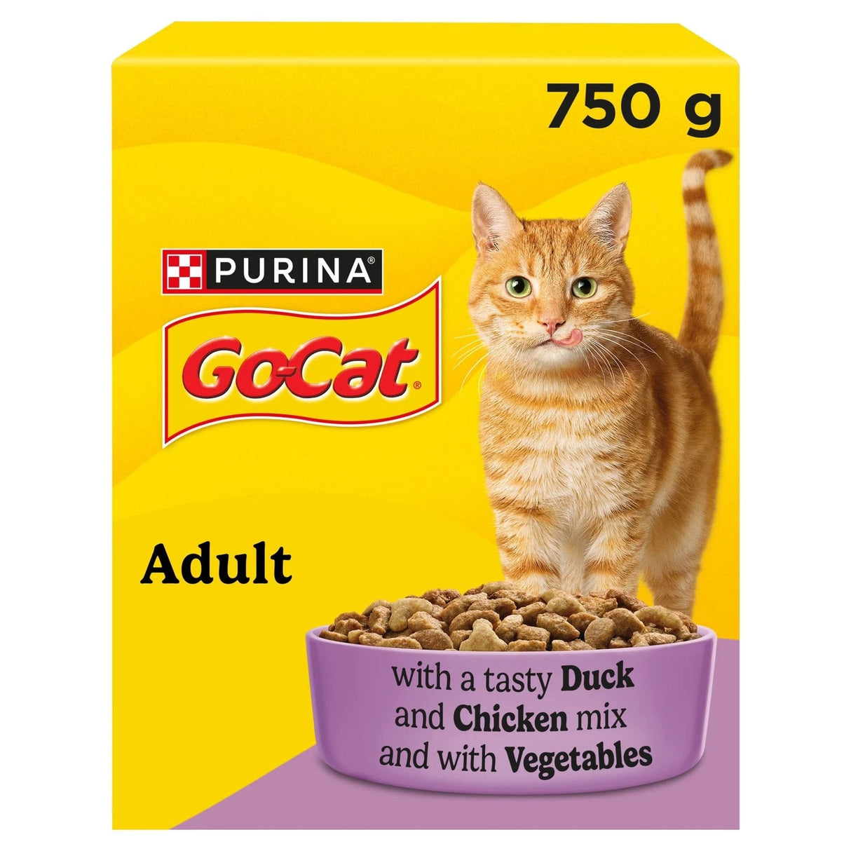Go - Cat Chicken & Duck Dry Adult Cat Food, Go - Cat, 5 x 750g