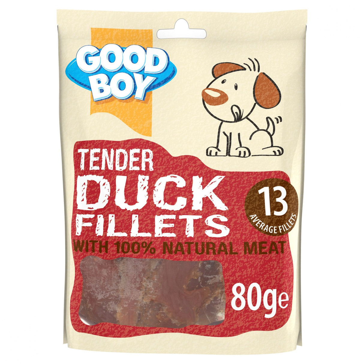 Good Boy Tender Duck Fillets Dog Treats, Good Boy, 10 x 80 g