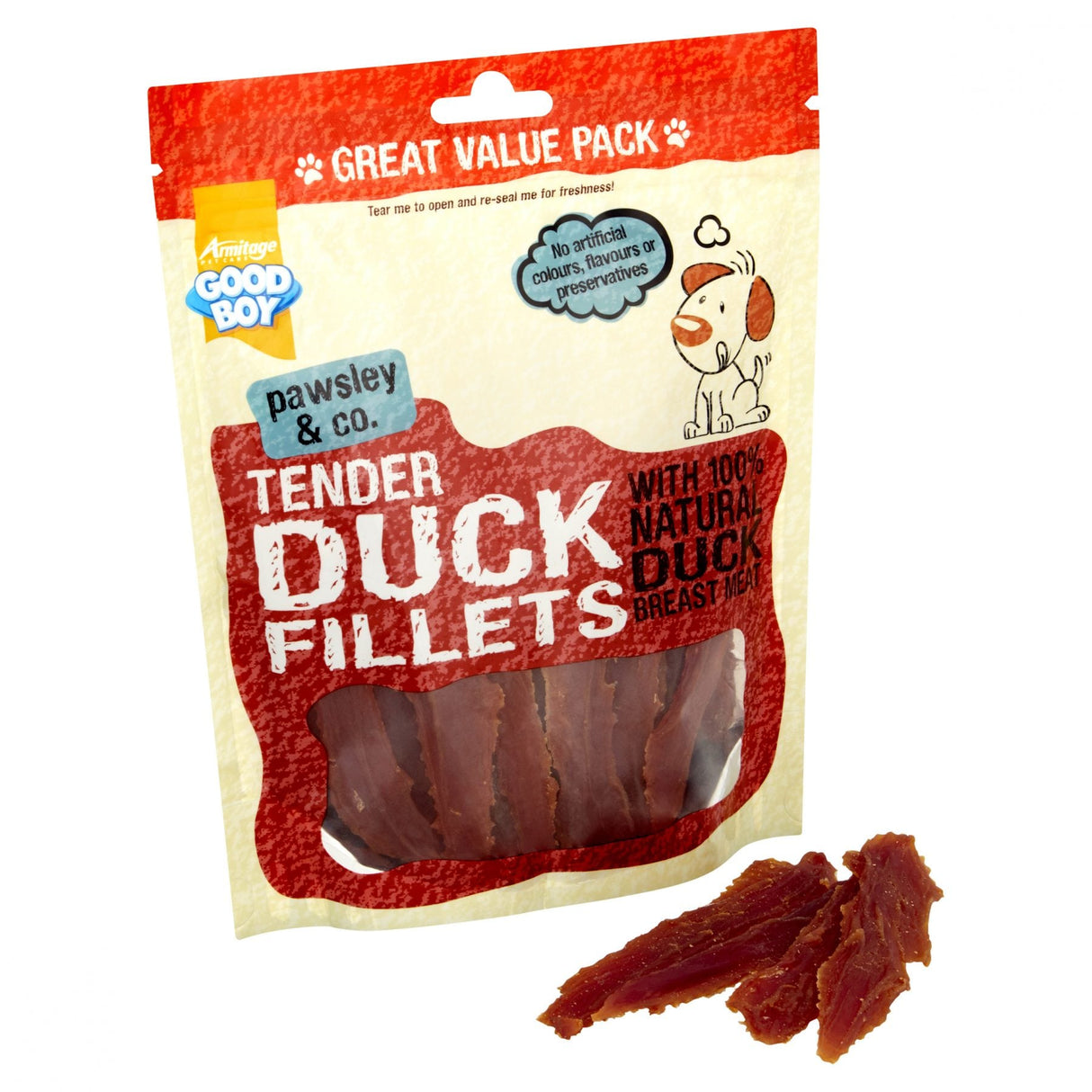 Good Boy Tender Duck Fillets Dog Treats, Good Boy, 3 x 320 g
