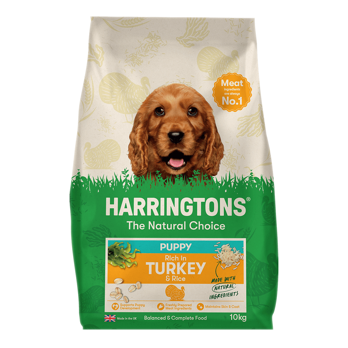 Harringtons Puppy Rich in Turkey & Rice Dry Food, Harringtons, 10 kg