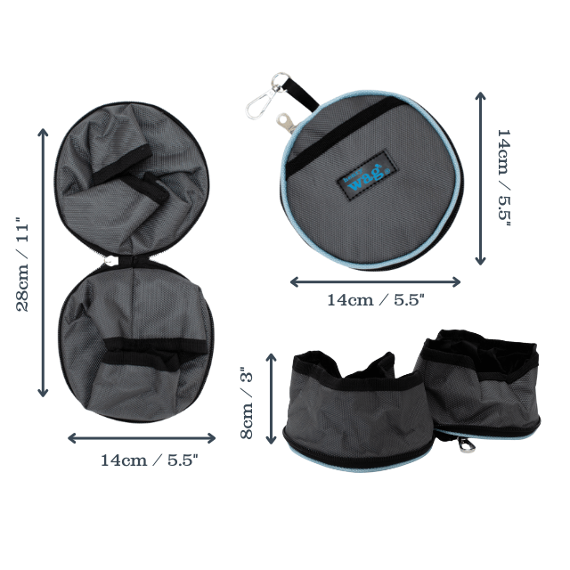 Henry Wag Snaffle Pack Portable Bowl Set, Henry Wag,