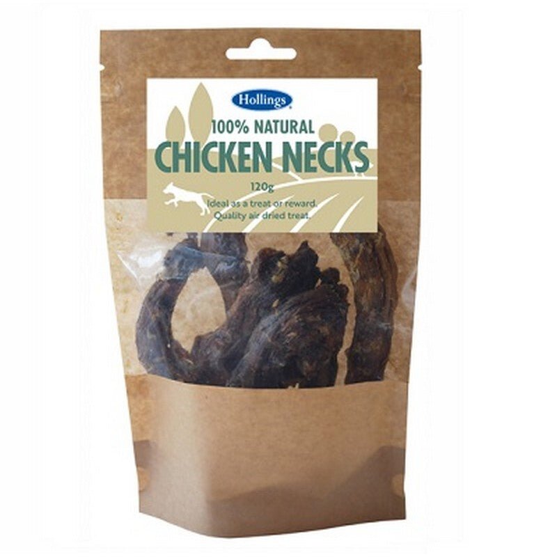 Hollings 100% Natural Chicken Necks 8 x 120g, Hollings,