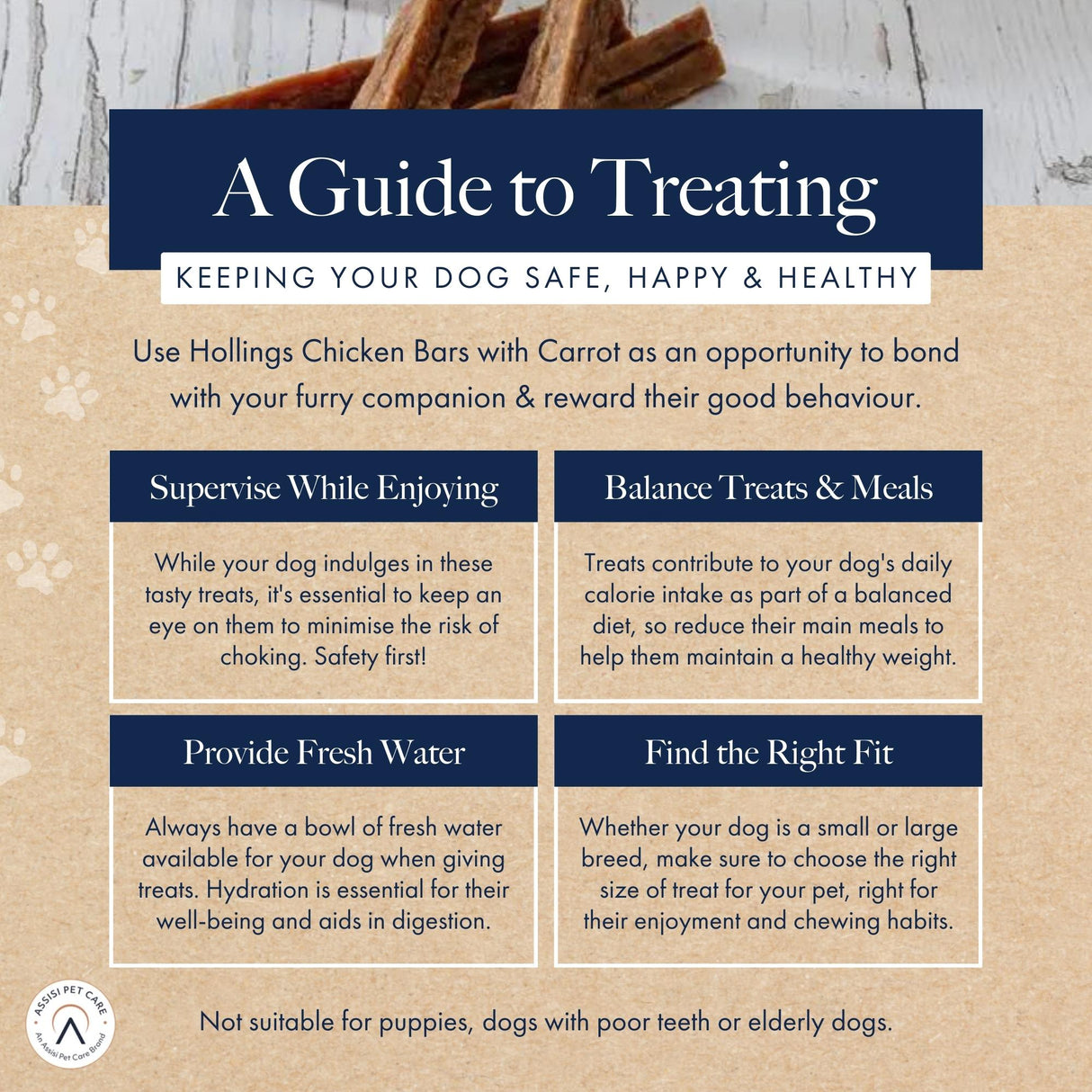 Hollings Chicken Bars with Carrot - 70 Bars (10x7 pack), Hollings,