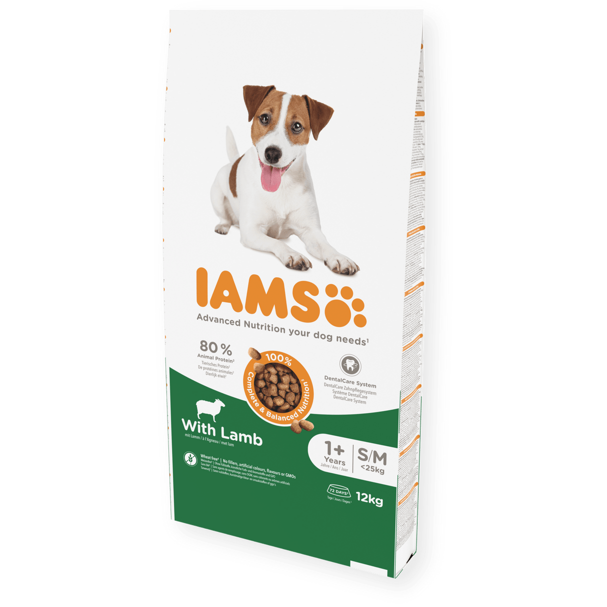 IAMS Adult Small/Medium Breed with Lamb Dry Dog Food, IAMS, 12 kg