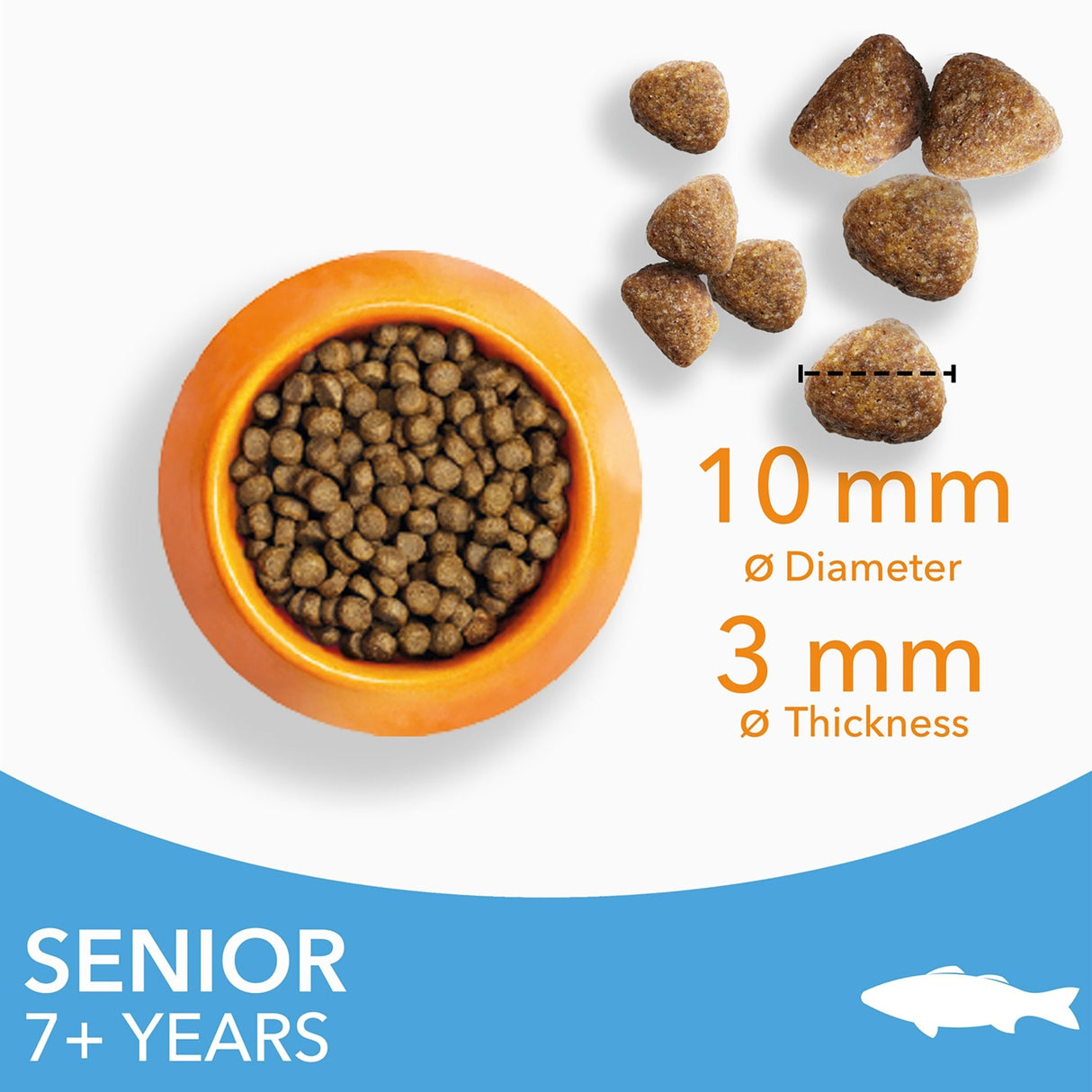 IAMS Senior Cat Dry Food with Ocean Fish - 2 x 2kg, IAMS,