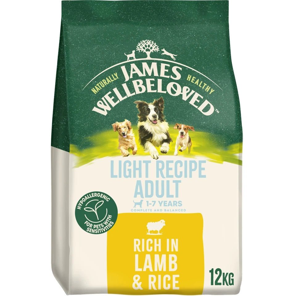 James Wellbeloved Adult Lamb & Rice Light Dry Dog Food - 12kg, James Wellbeloved,