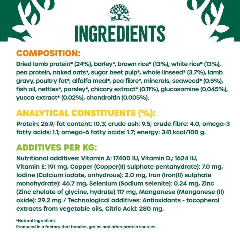 James Wellbeloved Adult Lamb & Rice Light Dry Dog Food - 12kg, James Wellbeloved,