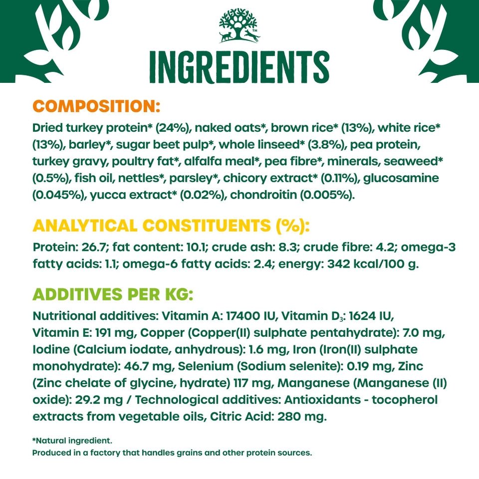 James Wellbeloved Adult Turkey & Rice Light Dry Dog Food, James Wellbeloved, 12 kg