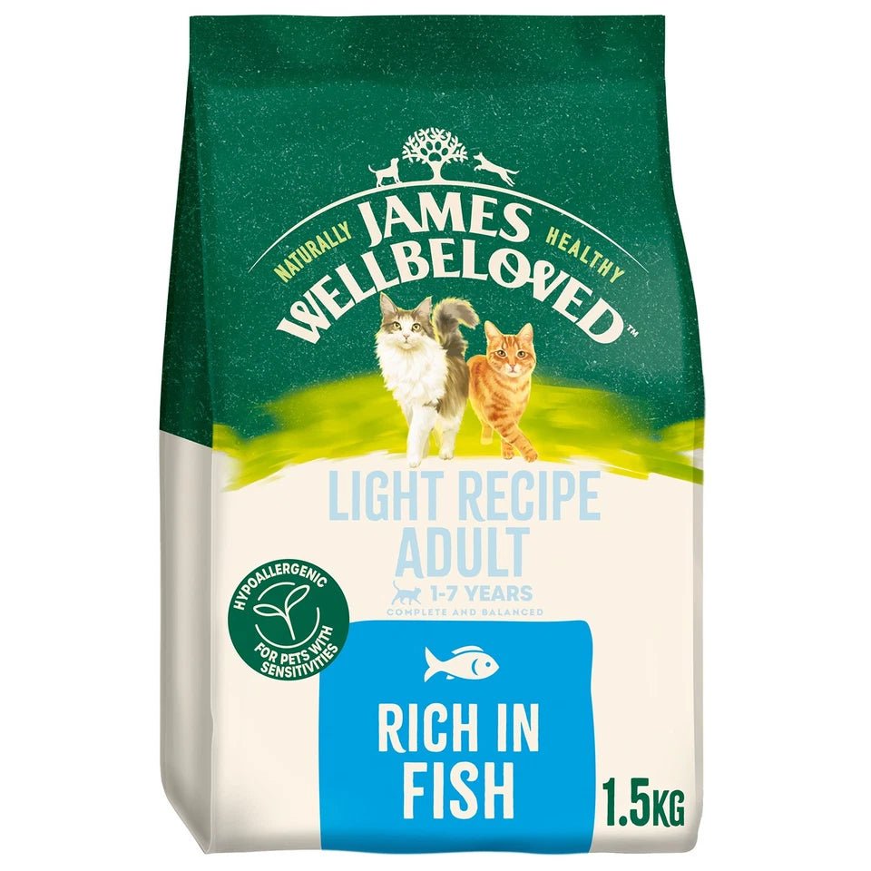 James Wellbeloved Fish Light Adult Dry Cat Food, James Wellbeloved, 1.5 kg